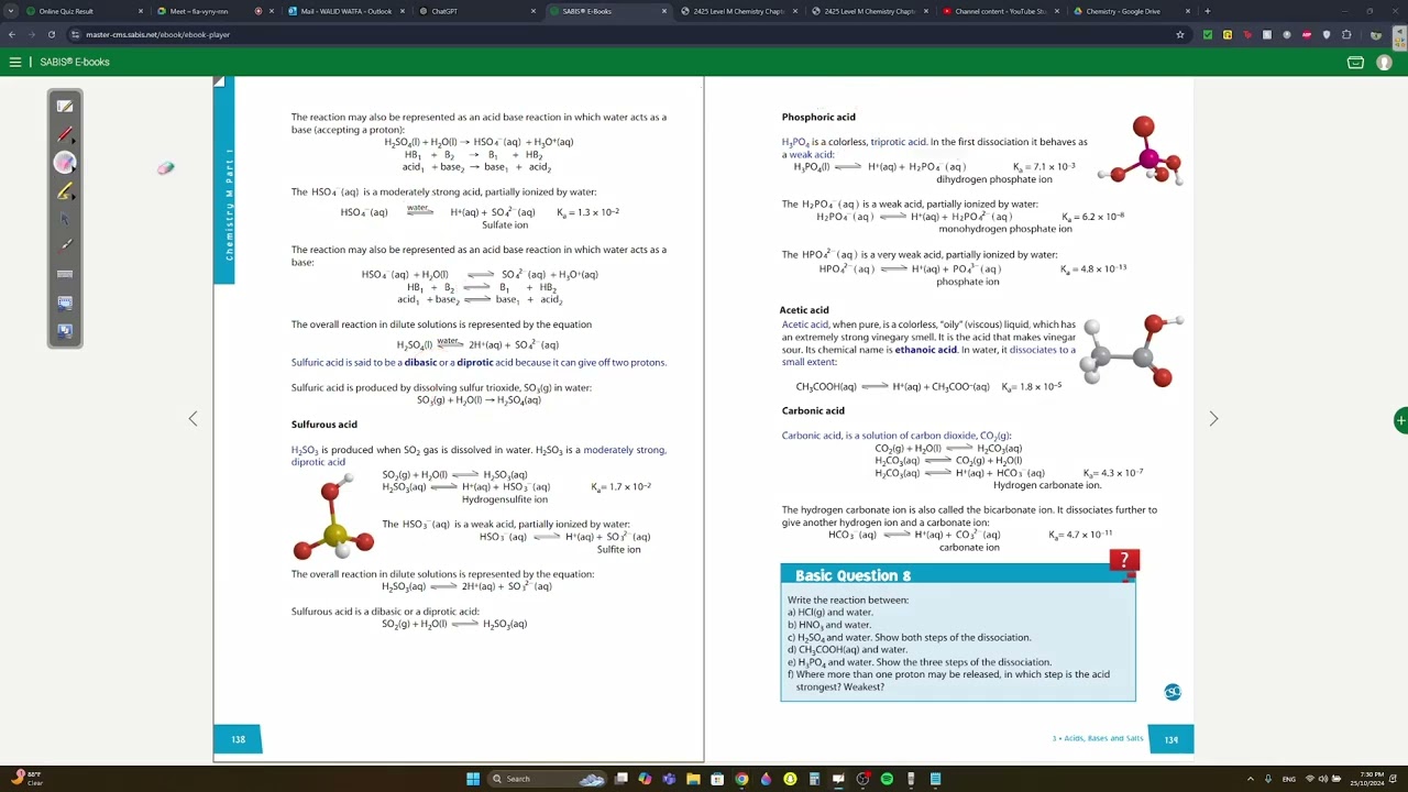 Chemistry 3.7 CP Quiz [Level M]
