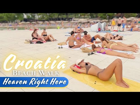 Beach Walk | Peacefully Walking along the Coast of Vodice and Relaxing with Olivia