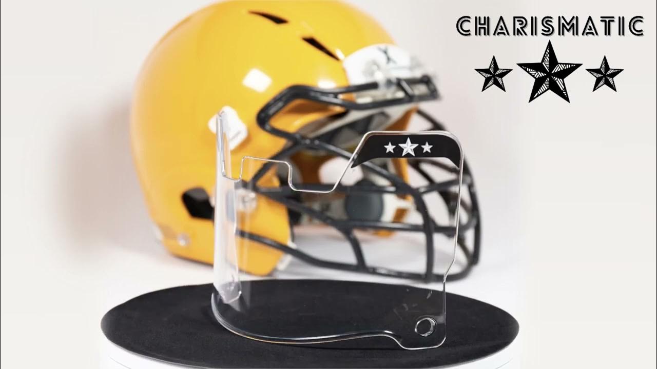 CHARISMATIC Clear Football Visor Universal Fit Anti Fog Scratch