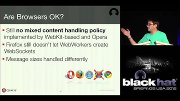 Blackhat 2012: Hacking with WebSockets