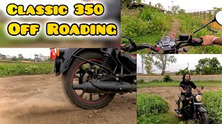 Crazy Off-Roading On Royal Enfield Classic 350 Bullet Excellent Result Off-Roading Test