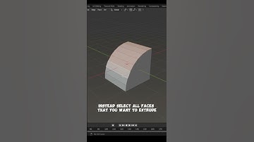 How to extrude individually #shorts