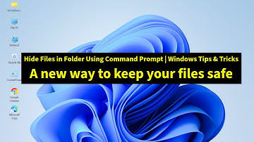 Hide Files in Folder Using Command Prompt | Windows 10/11 Tutorial