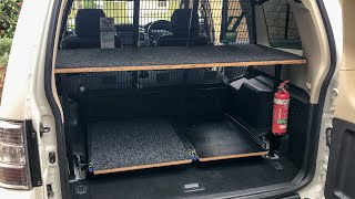 Installing Mitsubishi Pajero Rear Shelving