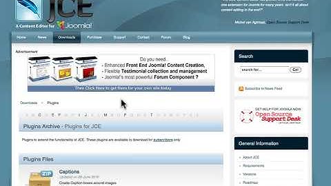 Joomla 1.5 Intermediate, Lesson #6: JCE Editor