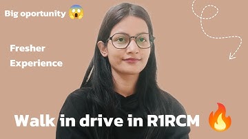 Bulk hiring in R1RCM |Walk in drive for freshers & experience | Backend process 🔥