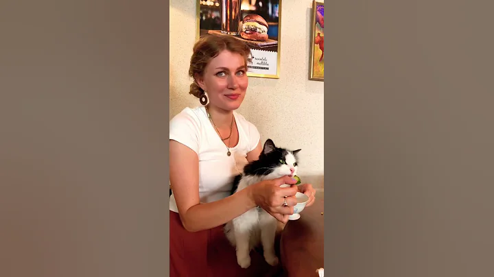 Watch the video about My cat was invited to visit this restaurant near by our place 🥒