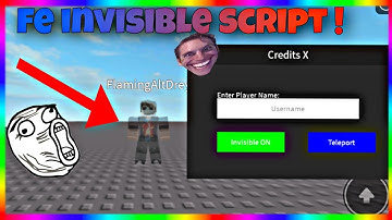Roblox Invisible Script [FE] | BEST TROLL SCRIPT BEST FOR SPYING!