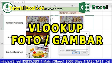 cara vlookup gambar / foto pada excel