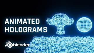 How to Animate Holograms in Blender!