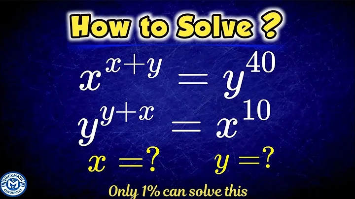 A very Amazing Olympiad Math Exponential Problem | Maths Problem Solving Questions | Math Olympiad