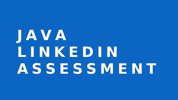 Java Linkedin Assessment