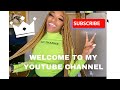 MY FIRST YOUTUBE VIDEO! Introduction to my channel..Welcome!