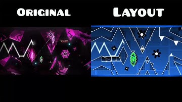 UPDATED VERSION | Original vs Layout | "KOCMOC" by CherryTeam | Geometry Dash 2.1