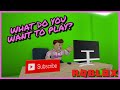 PLAYING ROBLOX WITH FANS - YOU CHOOSE THE GAME - ROBLOX