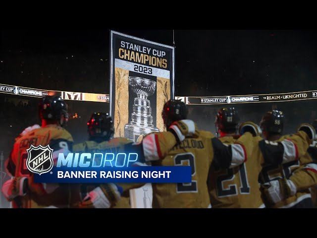 Golden Knights raise Stanley Cup championship banner before season opener