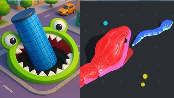 Snake Clash vs Hole.io  - MAX LEVEL Gameplay Walkthrough (Android,iOS) NEW UPDATE