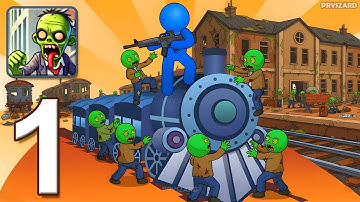 Zombie Station - Gameplay Walkthrough Part 1 - Zombie Train Survival (iOS, Android)