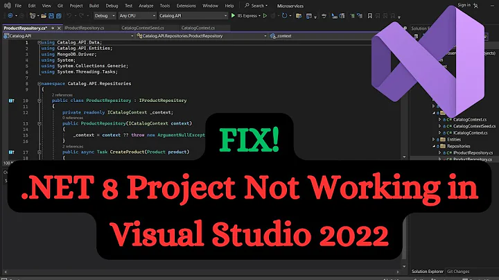 FIX!.NET 8 Project Not Working in Visual Studio 2022