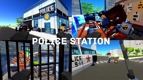 simple sandbox 3 upgraded police station #roblox #minecraft #simplesandbox3