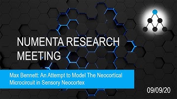 Max Bennett: An Attempt to Model The Neocortical Microcircuit in Sensory Neocortex - Sept 9, 2020