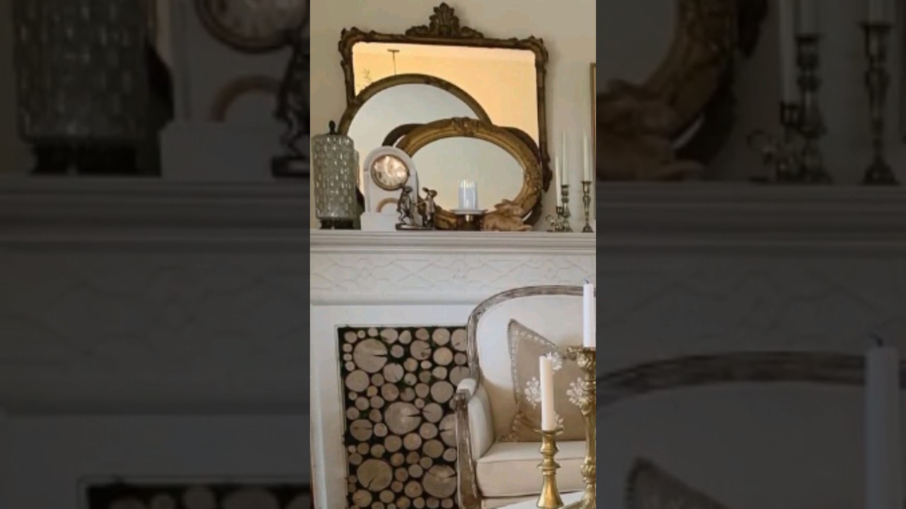 how to decorate with vintage mirrors in your living room 