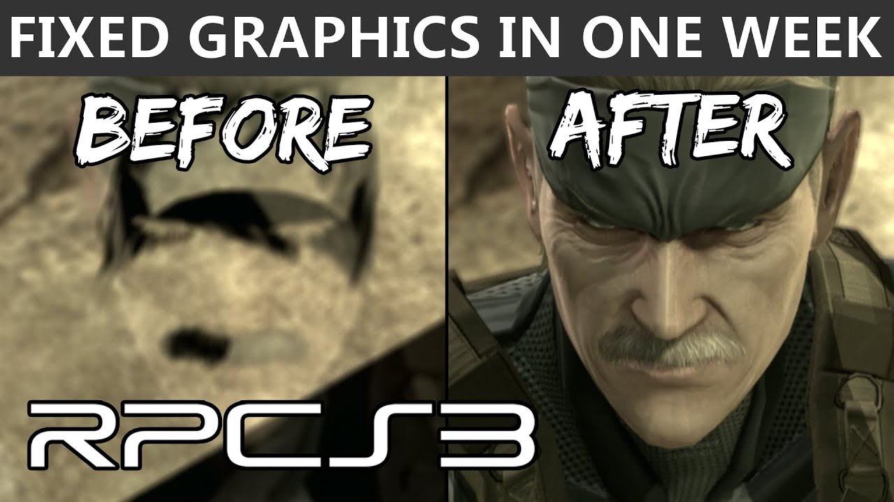 Rpcs3 Metal Gear Solid 4 Graphics Fixed In One Week 4k Gameplay Youtube