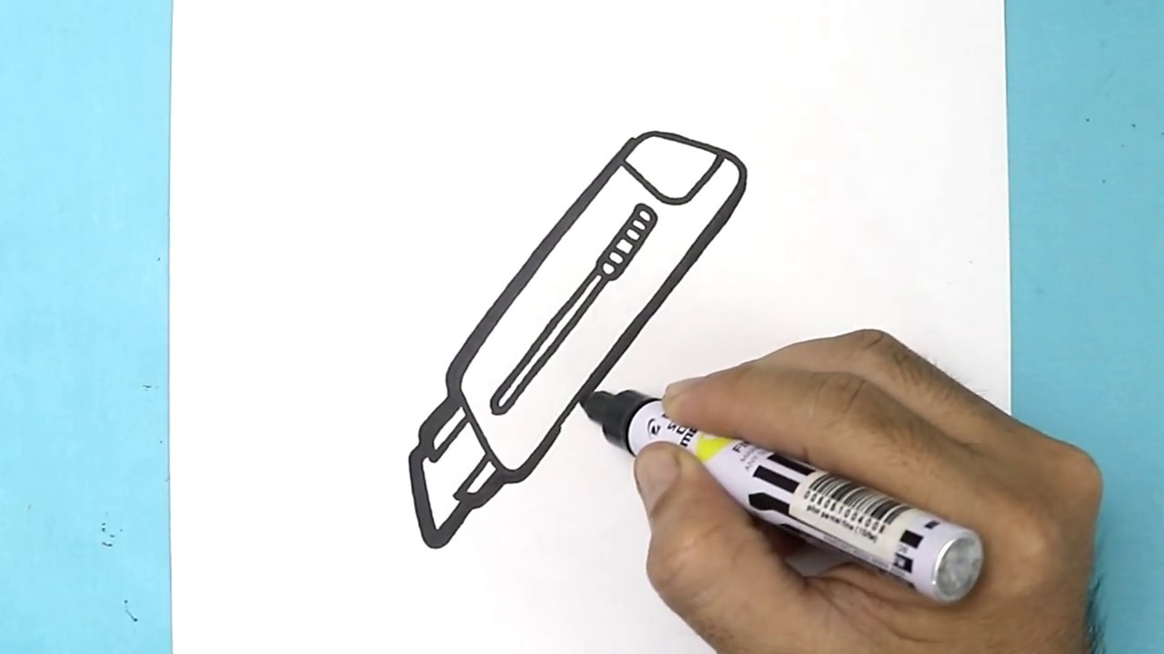 How to DRAW A CUTTER  step by step YouTube