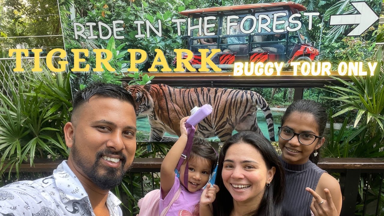 Tiger Park Pattaya | What You Get in the Cheapest Package| Family Buggy Tour Experience