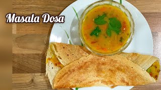 Instant Masala Dosa recipe | Make perfect Potato bhaji & Instant Crispy Dosa | Indian Food Recipes