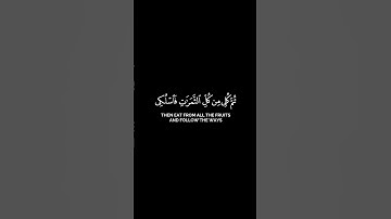 قران شاشة سوداء _ محمد اللحيدان _ كرومات قران _ تلاوة من سورة النحل #كرومات_قرآن