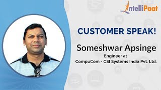 Intellipaat Review- Customer Speak! | Someshwar Apsinge | AWS and Python Training Net Worth