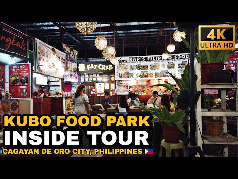UPTOWN KUBO FOOD PARK IN CAGAYAN DE ORO CITY PHILIPPINES WALKING TOUR 4k