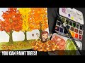 Easy Watercolor Technique For Painting Fall Trees #watercolortechnique #paintingtrees