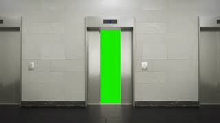 Lift Door Open Green Screen (FREE TO USE)