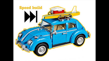 Lego Volkswagen beetle 10252 speed build