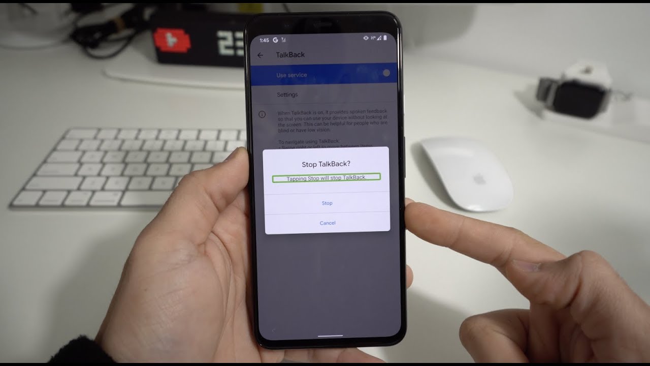 How To Disable / Turn Off Talkback On A Google Pixel 4