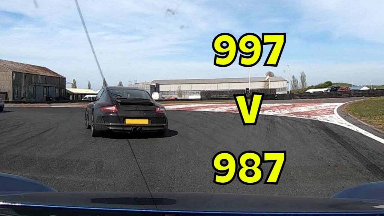 Porsche Cayman vs Porsche 911 on track