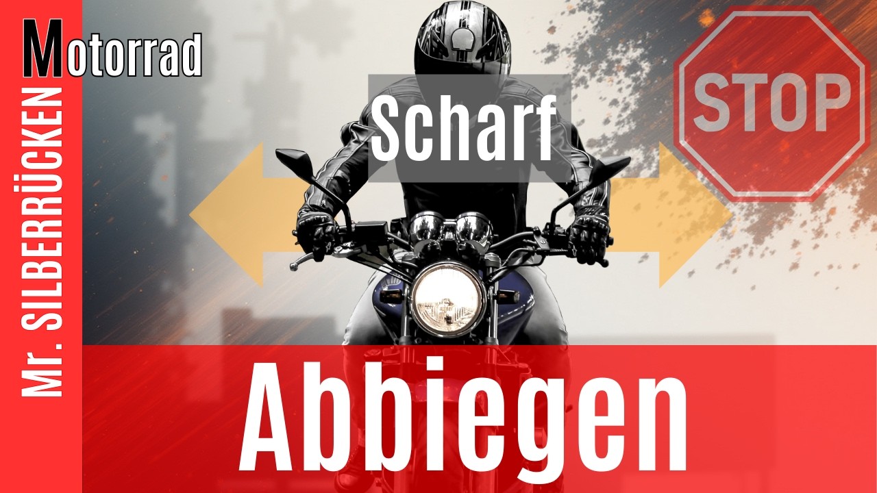 Ich Lasse Das Motorrad Vor Mir Abbiegen mit dem Motorrad nach einem Stopp scharf abbiegen!(-180°) - YouTube
