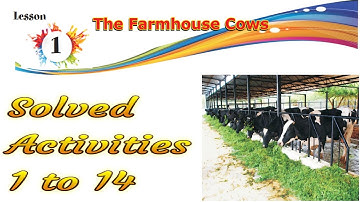 The Farmhouse Cows/chapter 1/class 6th/ PSEB/Activities 1 to 14