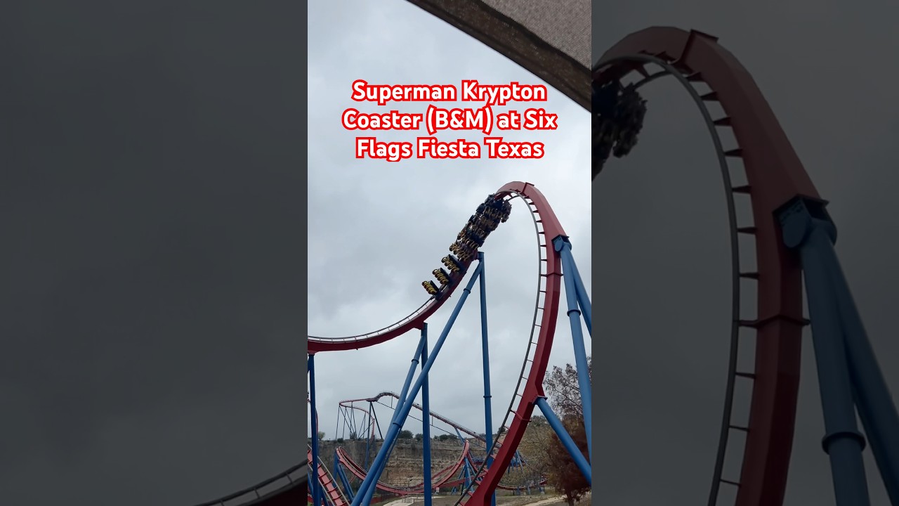 Superman Krypton Coaster (B&M) at Six Flags Fiesta Texas #rollercoaster #sixflagsfiestatexas