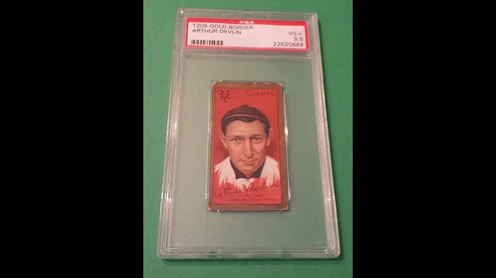 T205 1911 Arthur Devlin (Gold Border) -  Chandler ...