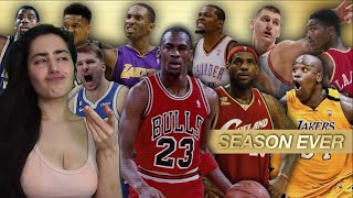 BASKETBALL NOOB REACTS TO Using Numbers To Find The Greatest Individual Season In NBA History