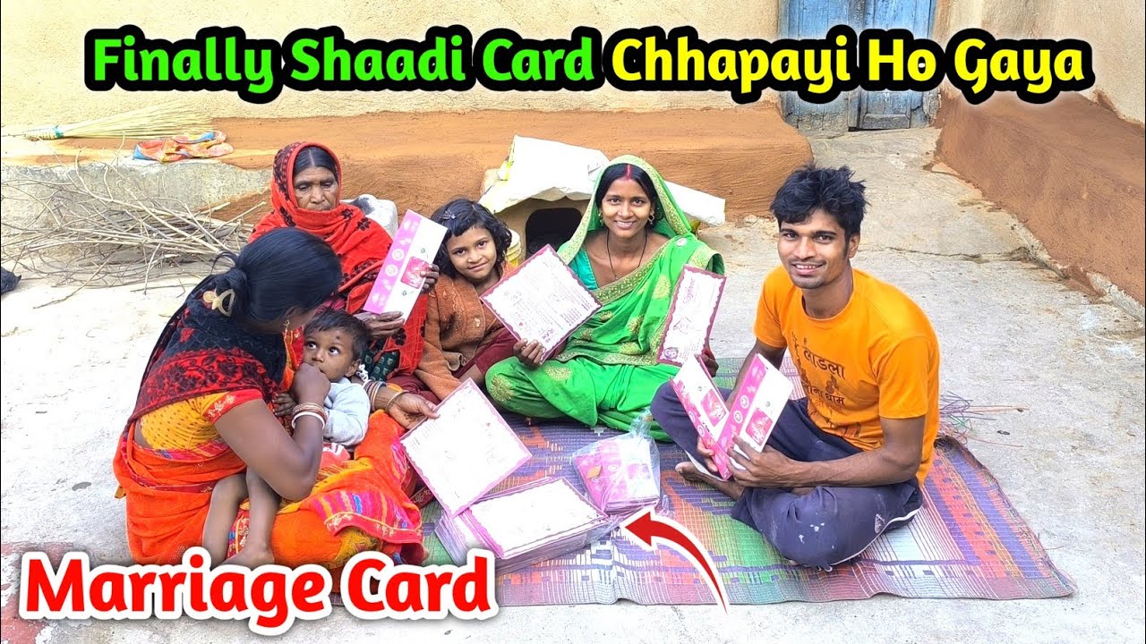 Finally Shaadi Card Chhapayi Ho Gaya | सब लगे कार्ड देखने में | Marriage Card🎇