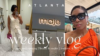 Atlanta Weekly Vlog | new atlanta store opening at lenox, working out + diet