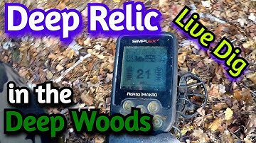 Nokta Simplex Locks Onto DEEP RELIC in The DEEP WOODS!