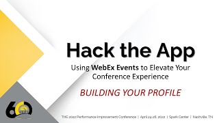 Celebrity Getting Started with WebEx Events - Building Your Profile and Networking Wealth