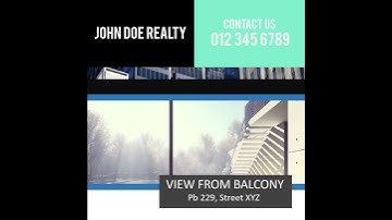 Property Showcase Video Square Style #1