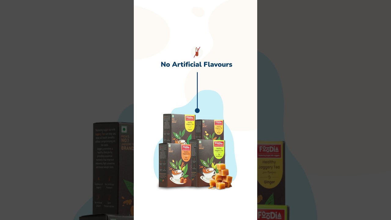 Switch things up with jaggery tea #NaturalSweetness #FoodiaKaggeryTea