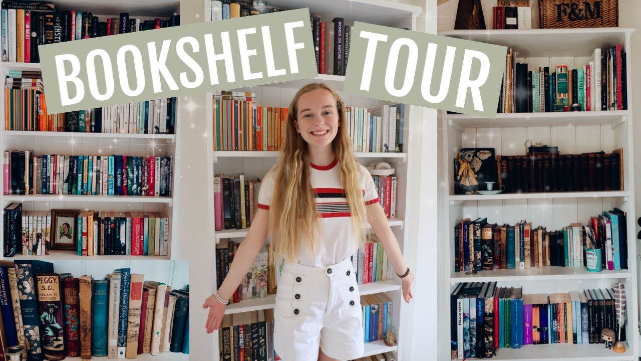 Aesthetic Bookshelf Tour -- featuring lovely antique classics